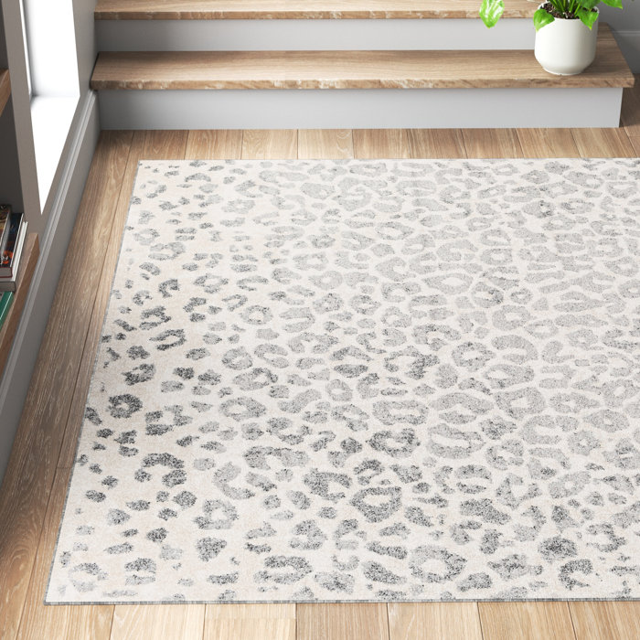 Langley Street Doynton Animal Print Charcoal/Gray Area Rug & Reviews